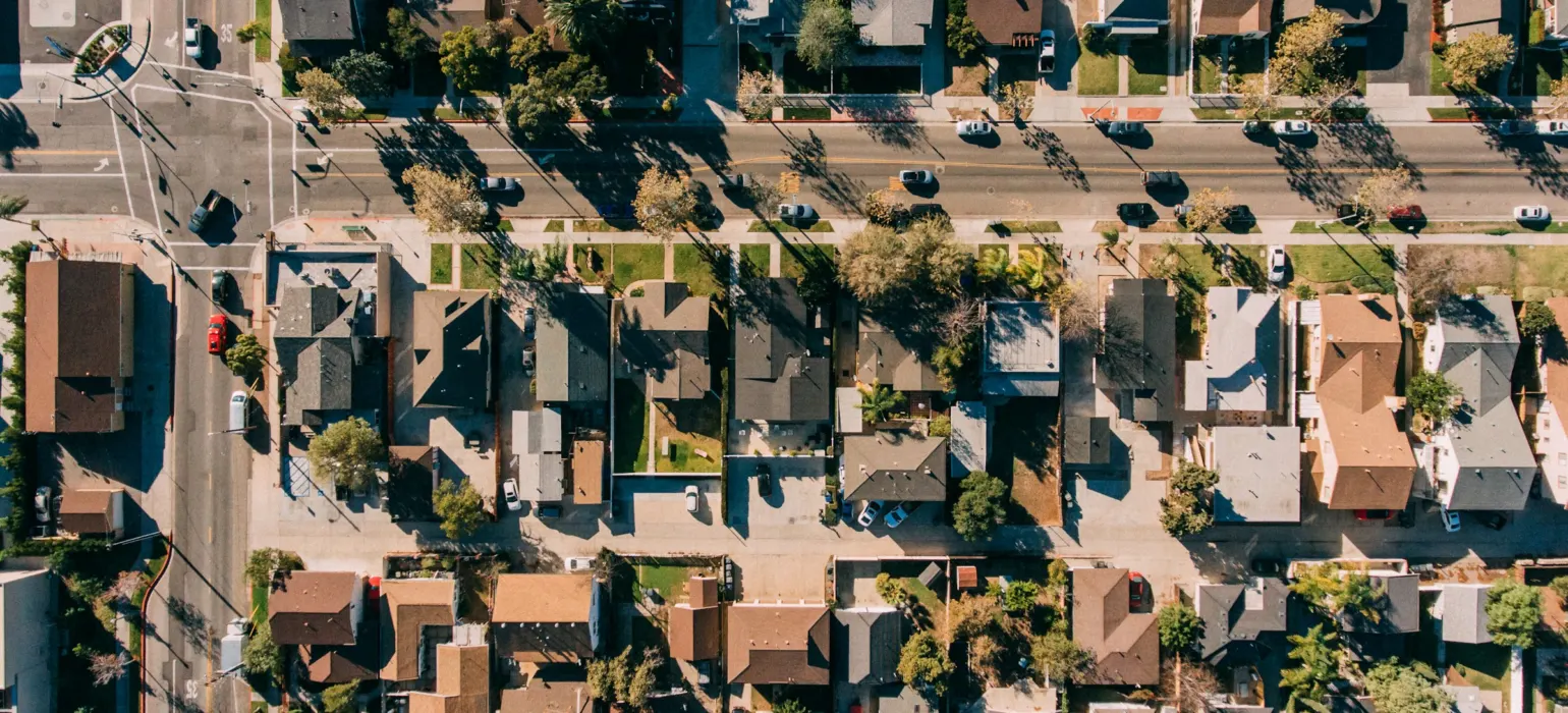 Aerial photography of houses during daytime