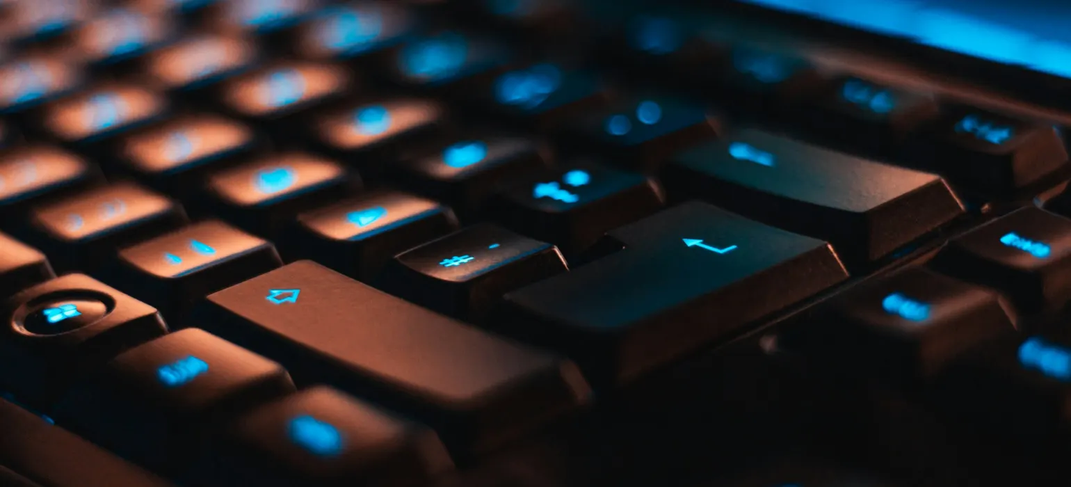 Closeup photo of computer keyboard