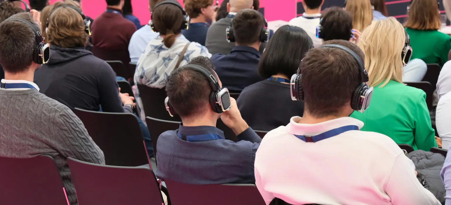 Audience seated at a training session