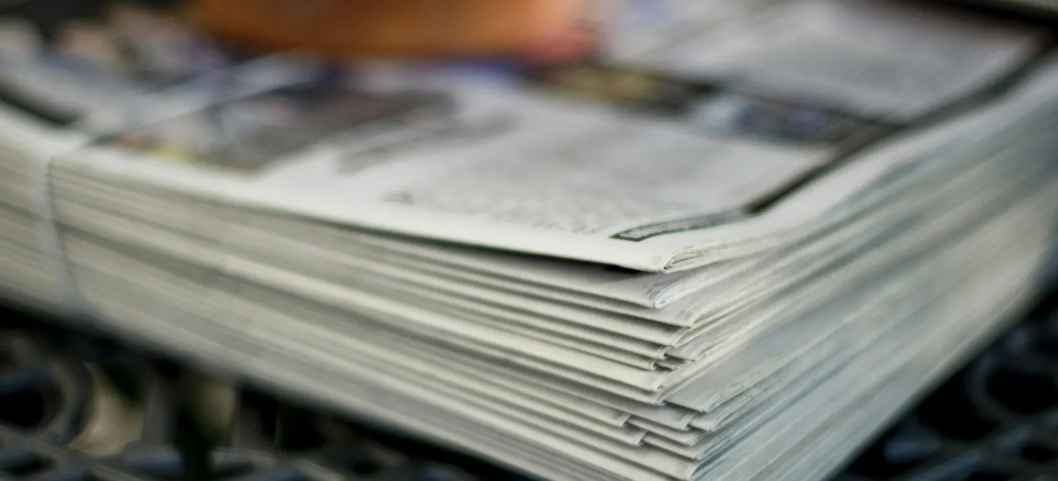 Pile of newspapers