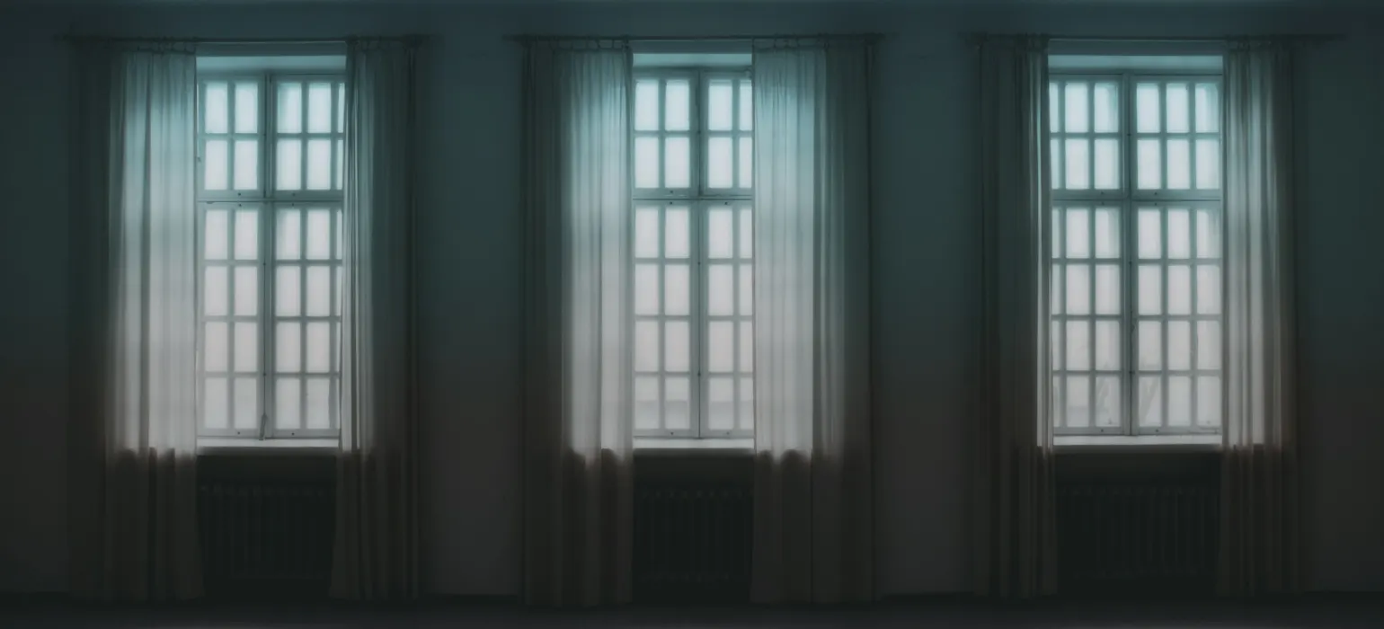 Three open windows